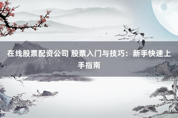 在线股票配资公司 股票入门与技巧：新手快速上手指南