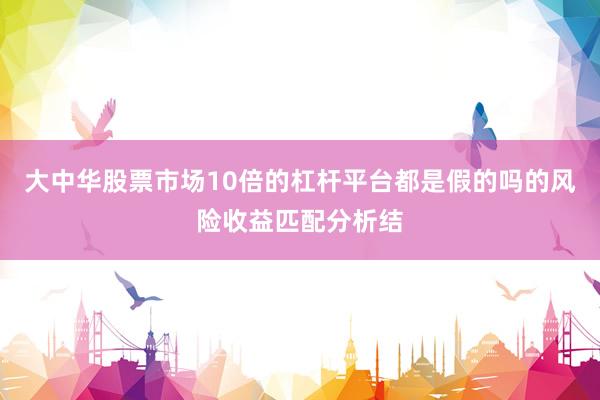 大中华股票市场10倍的杠杆平台都是假的吗的风险收益匹配分析结