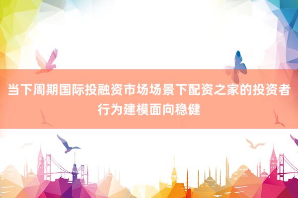 当下周期国际投融资市场场景下配资之家的投资者行为建模面向稳健