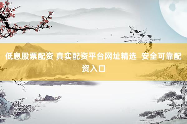 低息股票配资 真实配资平台网址精选  安全可靠配资入口