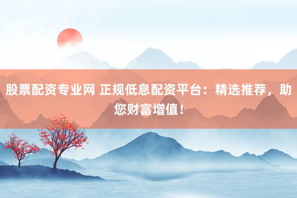 股票配资专业网 正规低息配资平台：精选推荐，助您财富增值！