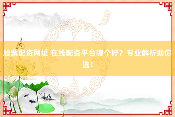 股票配资网址 在线配资平台哪个好？专业解析助你选！