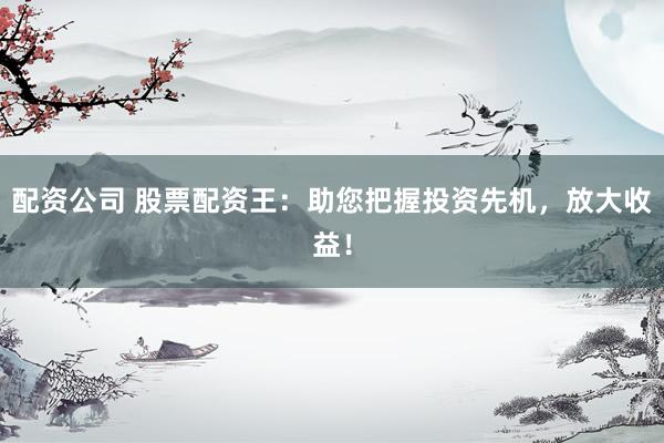 配资公司 股票配资王：助您把握投资先机，放大收益！